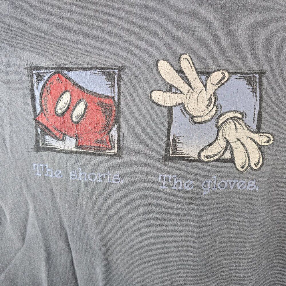 Mickey Inc Graphic T Shirt Mens XL Blue Disney Mickey Mouse Graphic Tee USA Made - Picture 3 of 9